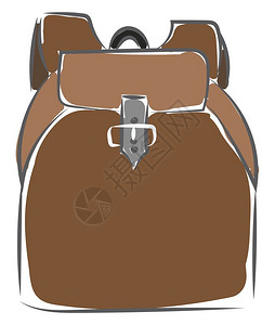 棕色背包背景图片