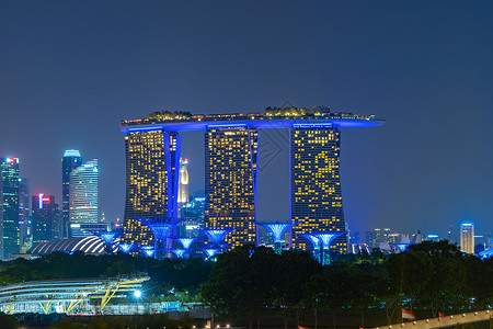 金融区和商业中心在亚洲技术智能城市高楼大图片