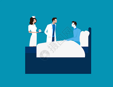 医院模板医用病媒概念说明医疗单位的漫画背景