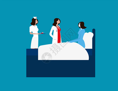护士元素医用病媒概念说明医疗单位的人卡通背景