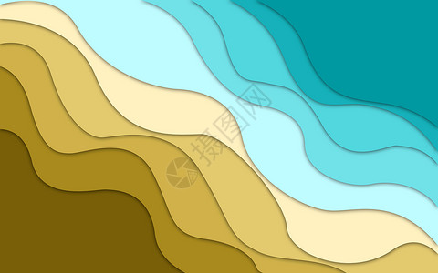 蓝海和沙滩夏季背景图片
