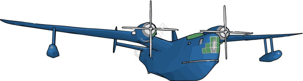天空王是世界上最受欢迎的商业涡轮螺旋桨飞机它提供传奇般的舒适以慷慨头部和肩膀室矢量彩色绘画或插图背景图片