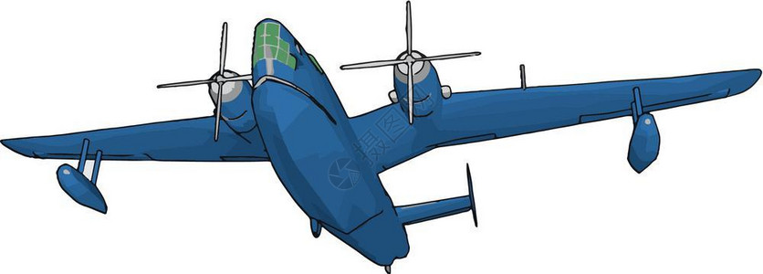 不会飞的KingAir飞机涡轮螺旋桨发动机是一个涡轮发动机驱飞螺旋桨与涡轮喷气相比发动机废气不会产生显著的推力矢量颜色图或插插画
