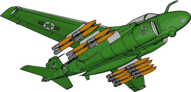 战斗机矢量战斗机是空军用来在高速度短的时间内摧毁目标并用精确矢量颜色图或解摧毁目标的军用飞机插画