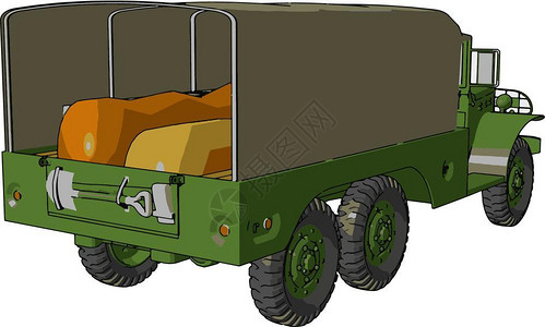 这种军用马达是士兵驱动的防御一部分它通过沥青道路和未铺平的泥土或道路矢量的彩色图画或插运输材料插画