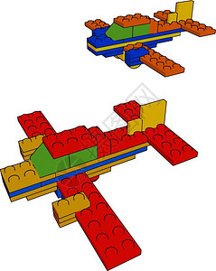 儿童玩耍飞机模型背景图片