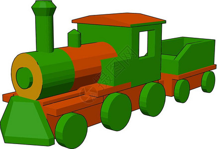 多彩玩具小火车背景图片