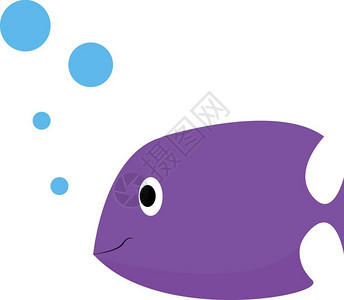 紫色的鱼图片