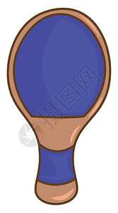 一个新的蓝色向量彩绘画或插图的乒乓棒背景图片