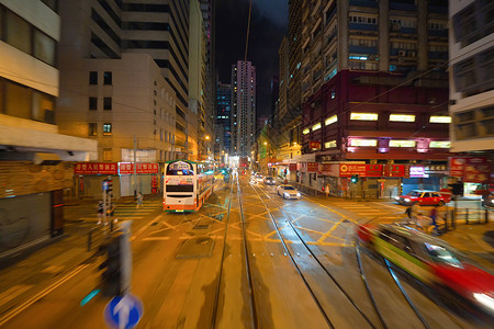 香港繁华的夜景图片