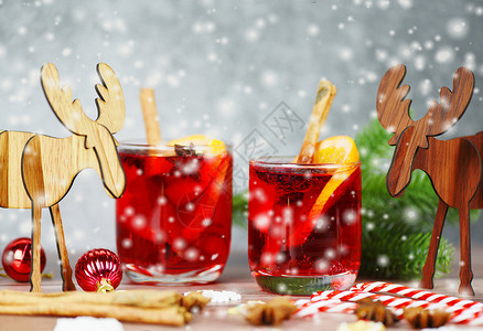 圣诞节美味的甜酒图片