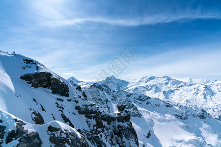 恩格尔瑞士夏季提特利斯山背景