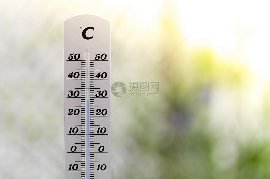 温度计在夏季时关闭图片模糊背景图片