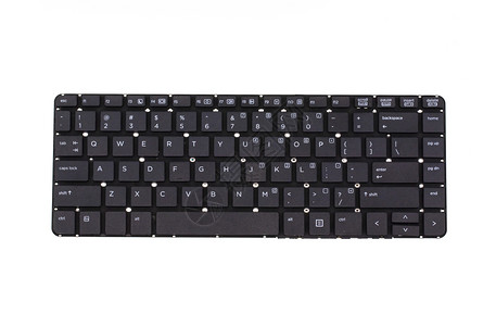 白色背景的黑计算机键盘图像图片