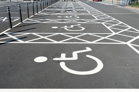 残疾人停车标志背景