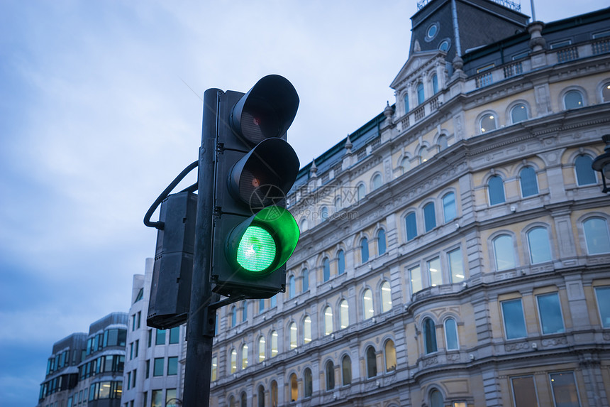 伦敦城市交通灯图片