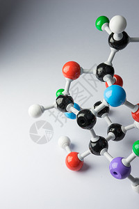 用于科学概念的DNA和分子模型背景图片