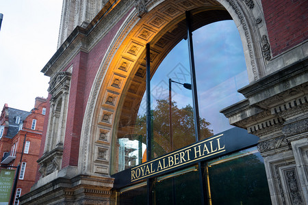 英国伦敦皇家阿尔伯特大厅剧院高清图片