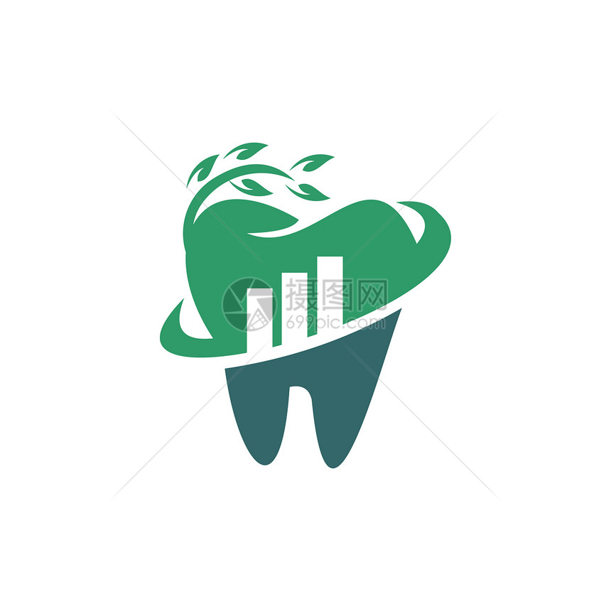具有现代设计风格的牙科摘要符号图标图片