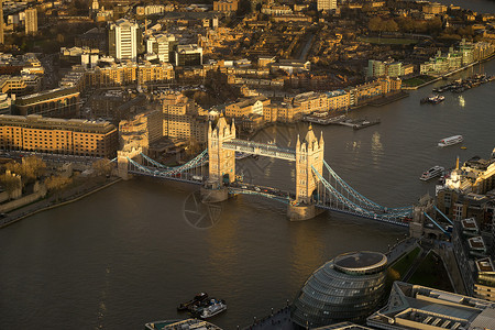 伦敦塔桥顶楼风景图片