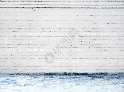 农村房间白砖壁背景图片