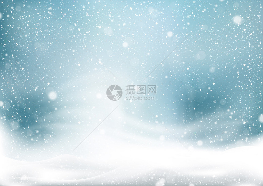 冬季雪暴背景图片