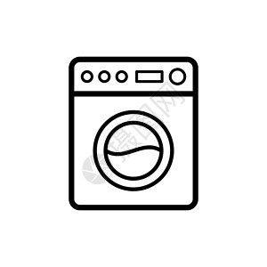 服装矢量icon图标洗衣机图标背景