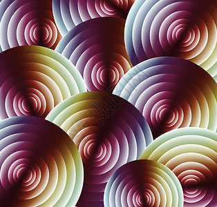 彩虹抽象矢量模式圆色装饰图片