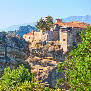 希腊Meteora的Varlaam圣修道院希腊景观图片