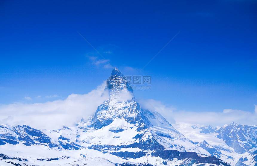 瑞士Zermatt的马特霍恩山顶图片