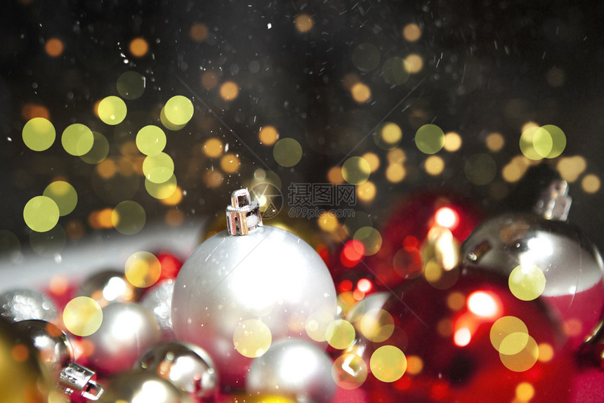 冬季的圣诞舞会冬季假期概念图片