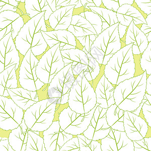 绿叶无缝模式背景图片