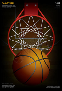 篮球比赛广告篮球海报广告插画