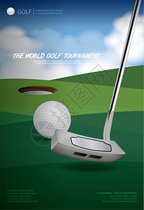 高尔夫球海报图片