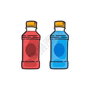 饮料苏打果汁塑料瓶子叶图片