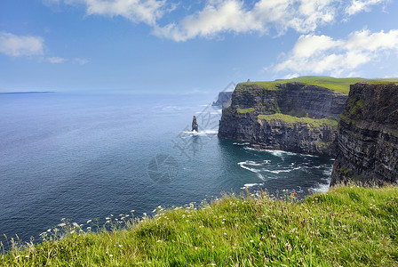 南爱尔兰克拉雷县莫赫裂缝的景象背景图片
