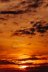 日落时的大太阳自然成份橙色日落图片