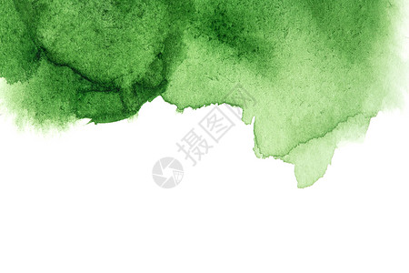水彩色风格的绿抽象背景高清图片