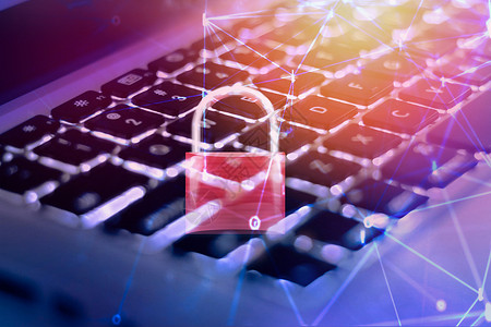 通过匿名黑客互联网和数据络技术背景安全概念在保护犯罪键盘上装有锁定的保护犯罪数据安全系统计算机技术背景网络安全概念图片