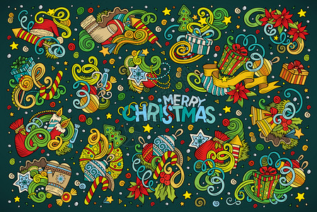 新年圣诞物品和符号新年圣诞物品符号新年圣诞物品背景图片