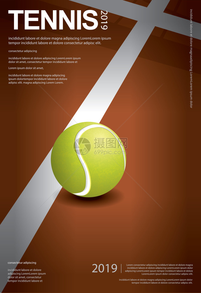 网球锦标赛海报图片