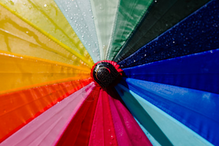 夏季伞的多彩布料背景背景图片
