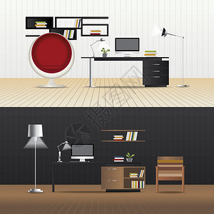 室内平设计工作和家具图片