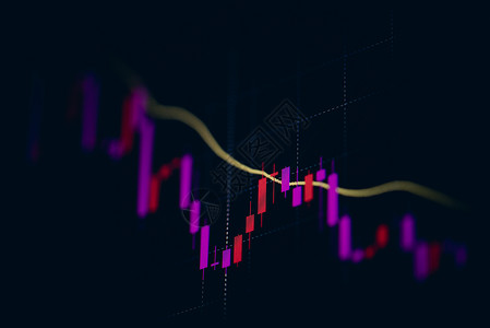 关税下降股市崩溃场损失交易图表分析投资指标商业图表金融数字背景的图表下跌趋势降的股市危机红色价格下降背景