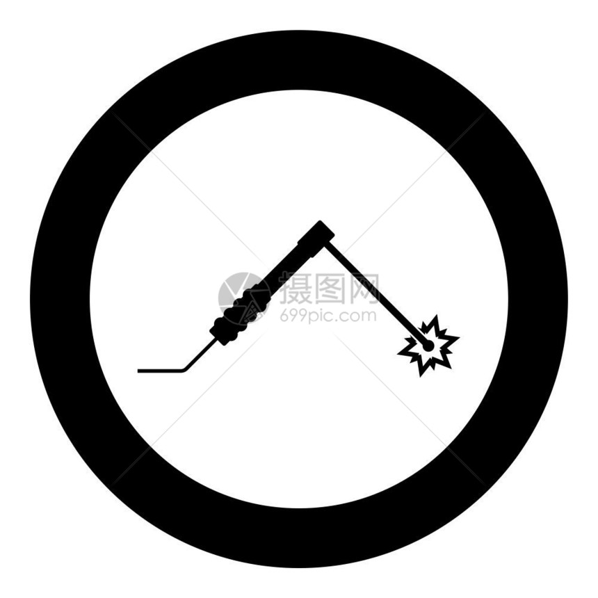 黑色圆圈电焊矢量设计元素图片