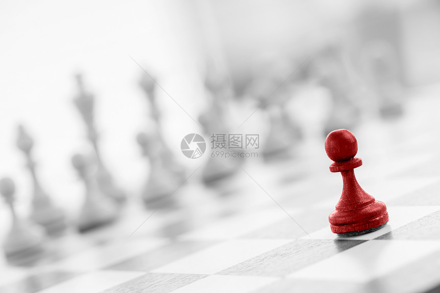 象棋商业概念成功和战略图片