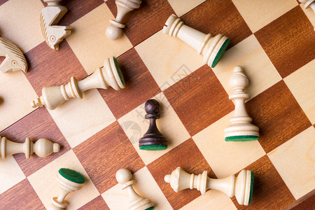 象棋商业概念领导者与成功图片