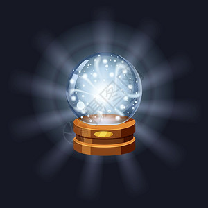 魔法水晶球背景图片