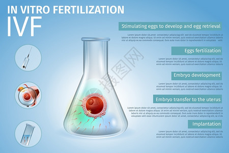 胚珠培育受精卵试验矢量设计模板插画