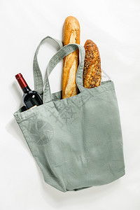 棉花袋面包制品友好装可生物降解包装食品概念图片